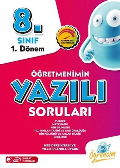 4211 8. Sınıf 1. Dönem Tüm Dersler Öğretmenimin Yazılı Soruları