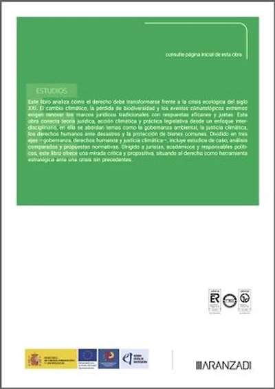 Conflictos medioambientales, eventos extremos y ordenamiento jurídico