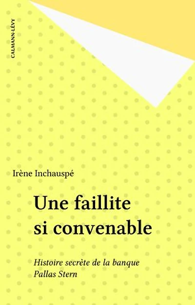 Une faillite si convenable: Histoire secrète de la banque Pallas Stern