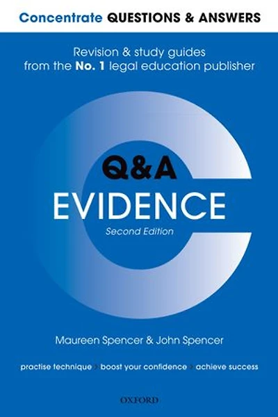 Concentrate Questions and Answers Evidence: Law QandA Revision Study Guide