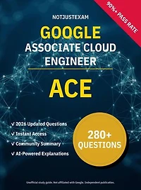 ACE Associate Cloud Engineer 280+ Practice Questions | Google Study Guide: Unofficial Study Guide with Community Consensus & AI Explanations (2026 Edition)