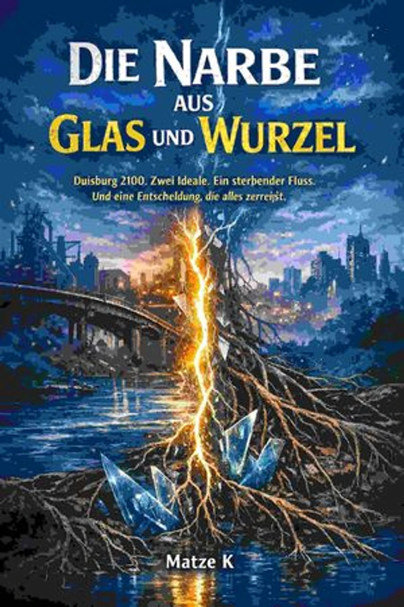 Die Narbe aus Glas und Wurzel: Duisburg 2100. Zwei Ideale. Ein sterbender Fluss. Und eine Entscheidung, die alles zerreißt.