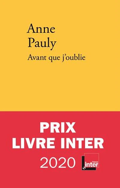 AVANT QUE J'OUBLIE