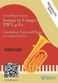 (piano part) Sonata in F major - Contrabass Tuba and Piano: TWV41:F2