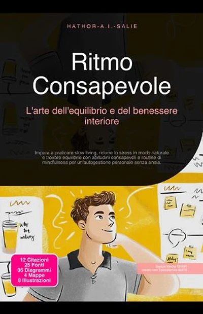 Ritmo Consapevole: L'arte dell'equilibrio e del benessere interiore: Impara a praticare slow living, ridurre lo stress in modo naturale e trovare equilibrio con abitudini consapevoli e routine di mindfulness per un'autogestione personale senza ansia.