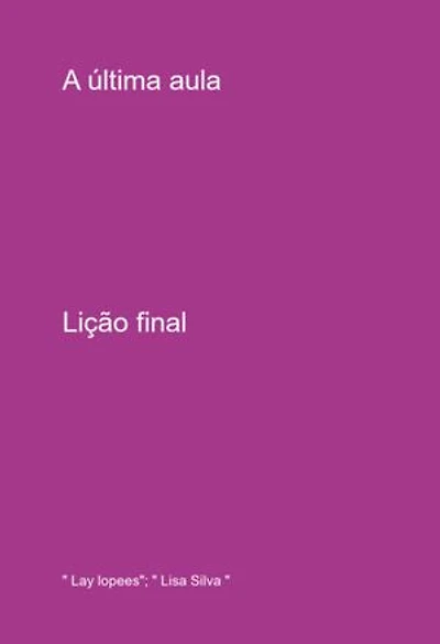 A Última Aula