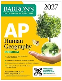 AP Human Geography Premium, 2027: Prep Book with 6 Practice Tests+ Comprehensive Review + Online