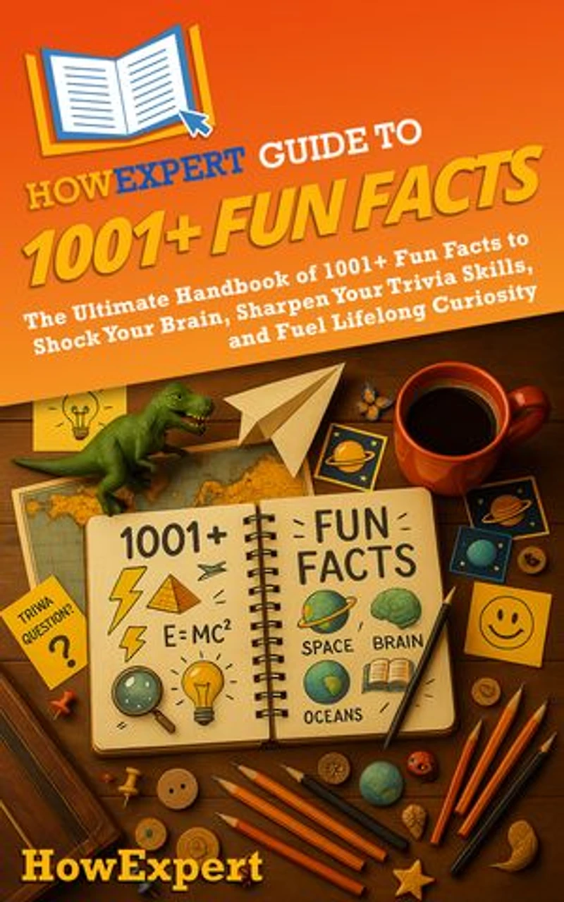 HowExpert Guide to 1001+ Fun Facts: The Ultimate Handbook of 1001+ Fun Facts to Shock Your Brain, Sharpen Your Trivia Skills, and Fuel Lifelong Curiosity