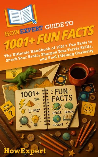 HowExpert Guide to 1001+ Fun Facts: The Ultimate Handbook of 1001+ Fun Facts to Shock Your Brain, Sharpen Your Trivia Skills, and Fuel Lifelong Curiosity