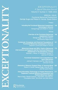 Functional Behavioral Assessment: A Special Issue Of Exceptionality