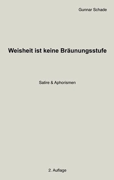 Weisheit ist keine Bräunungsstufe: Satire & Aphorismen