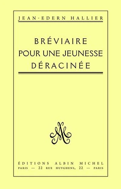 Bréviaire pour une jeunesse déracinée