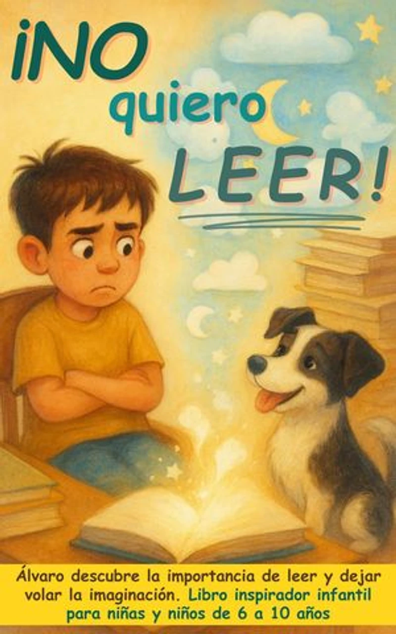 ¡No quiero leer!: Álvaro descubre la importancia de leer y dejar volar la imaginación. Libro inspirador infantil para niñas y niños de 6 a 10 años