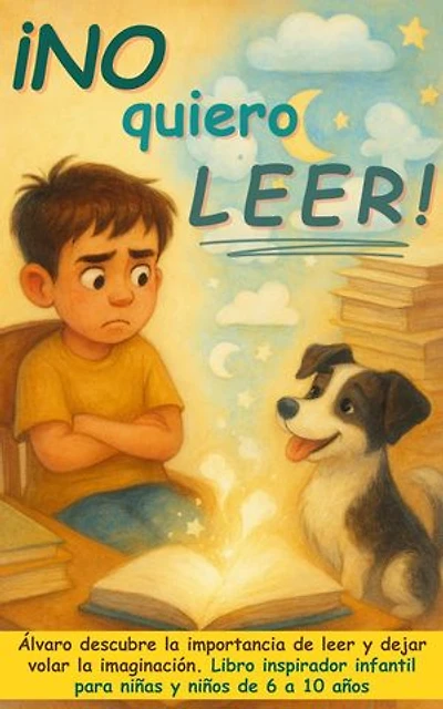 ¡No quiero leer!: Álvaro descubre la importancia de leer y dejar volar la imaginación. Libro inspirador infantil para niñas y niños de 6 a 10 años