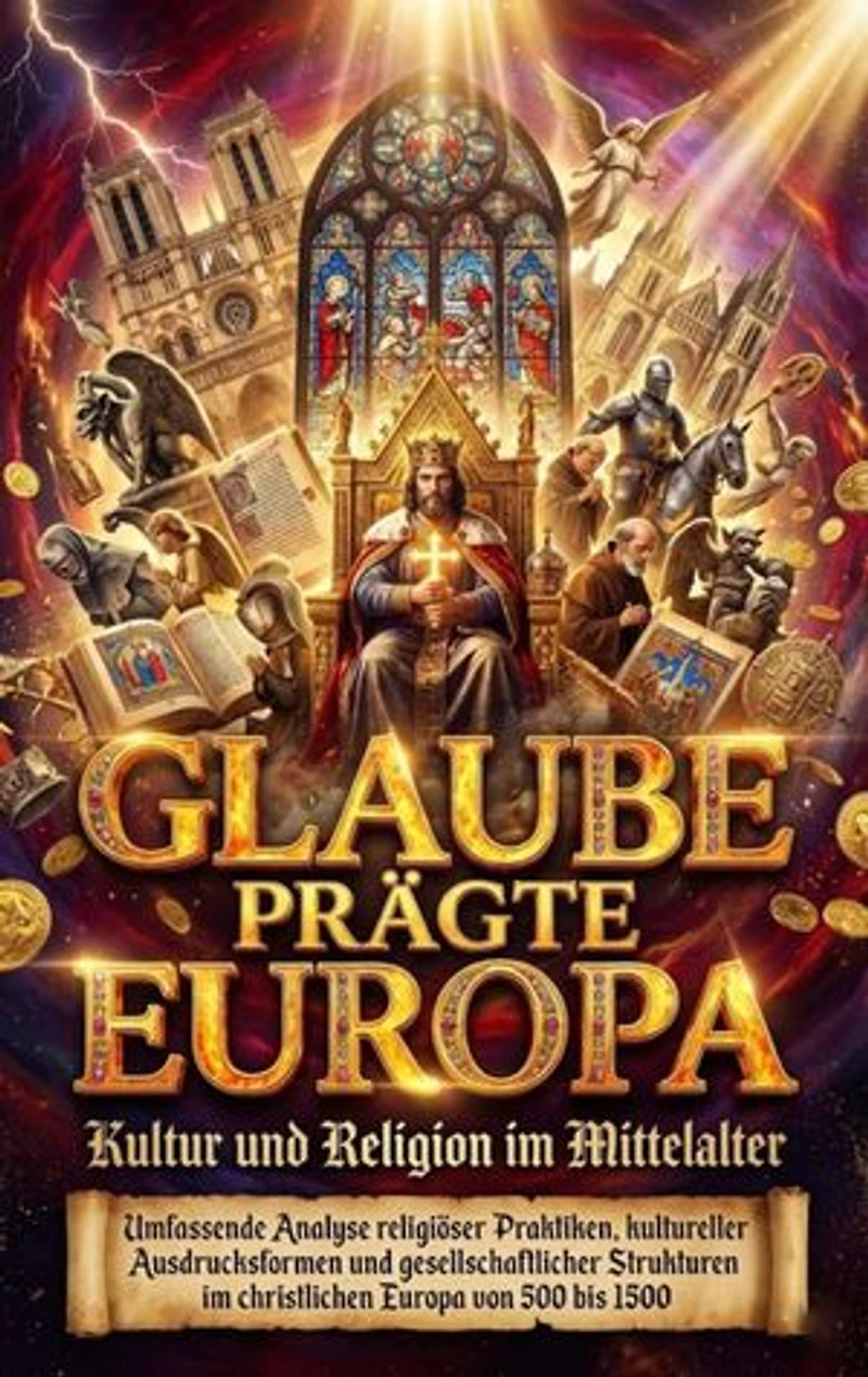 Glaube prägte Europa: Kultur und Religion im Mittelalter: Umfassende Analyse religiöser Praktiken, kultureller Ausdrucksformen und gesellschaftlicher Strukturen im christlichen Europa von 500 bis 1500