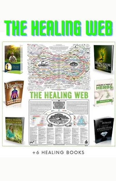 The Healing Web Chart + 6 Healing Books: An allopathic and holistic approach to healthcare
