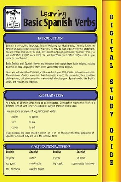 Spanish Verbs ( Blokehead Easy Study Guide)