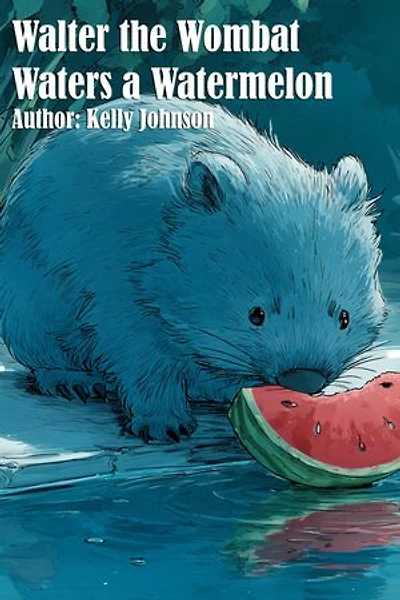 Walter the Wombat Waters a Watermelon