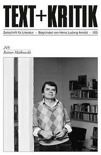TEXT + KRITIK 245 - Rainer Malkowski
