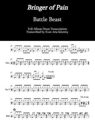 Battle Beast - Bringer of Pain: Full Album Drum Transcription