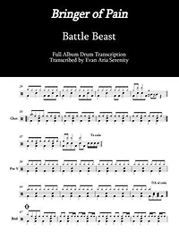 Battle Beast - Bringer of Pain: Full Album Drum Transcription