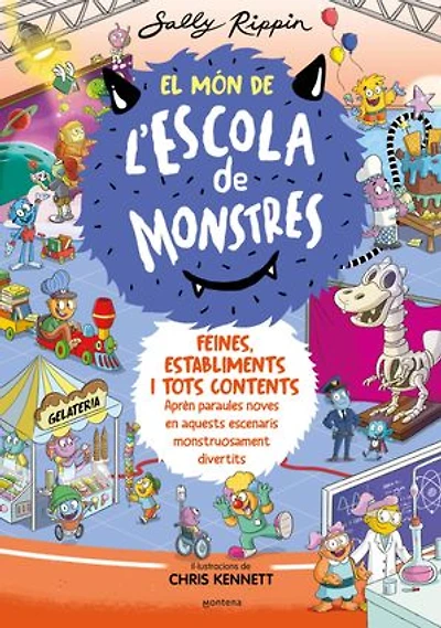 El Món de l'Escola de Monstres 2 - Feines, establiments i tots contents: Aprèn paraules noves en aquests escenaris monstruosament divertits