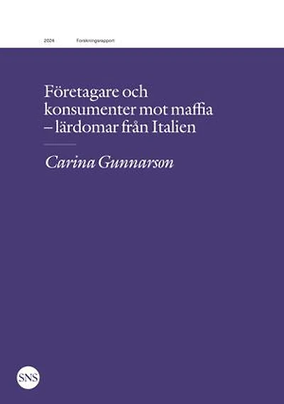 Företagare och konsumenter mot maffia: Lärdomar från Italien