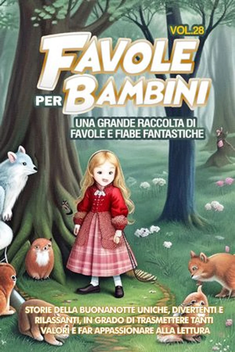 Favole per Bambini: Una grande raccolta di favole e fiabe fantastiche. (Vol.28) Storie della buonanotte uniche, divertenti e rilassanti, in grado di trasmettere tanti valori e far appassionare alla lettura