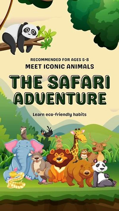 The Safari Adventure: A Fun and Educational Journey for Kids Ages 6-8 About Real Animals, Their Habitats, and Eco-Saving Efforts