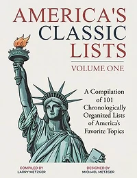 America's Classic Lists Volume One: A Compilation of 101 Chronologically Organized Lists of America's Favorite Topics