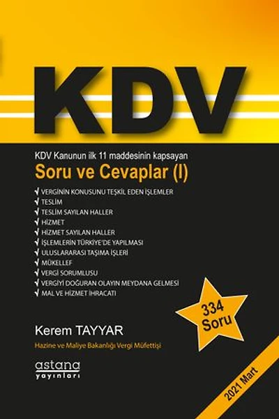 KDV Soru ve Cevaplar I