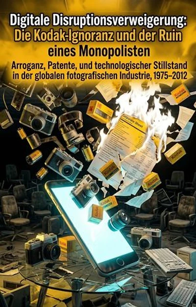 Digitale Disruptionsverweigerung: Die Kodak-Ignoranz und der Ruin eines Monopolisten: Arroganz, Patente, und technologischer Stillstand in der globalen fotografischen Industrie, 1975–2012