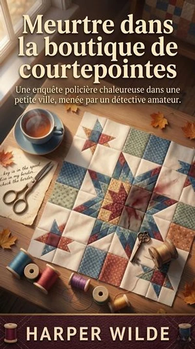 Meurtre dans la boutique de courtepointes: Une enquête policière chaleureuse dans une petite ville, menée par un détective amateur.