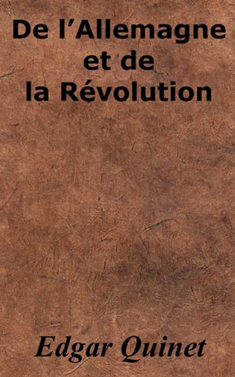 De l’Allemagne et de la Révolution