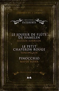 Coffret Numériquet 3 livres - Les Contes interdits - Le joueur de flûte de Hamelin - Le petit chaperon rouge - Pinocchio