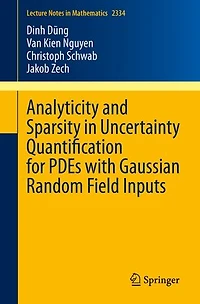 Analyticity and Sparsity Uncertainty Quantification for PDEs with Gaussian Random Field Inputs
