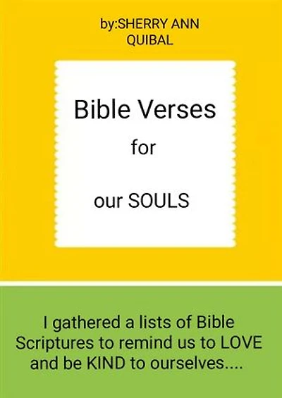 Bible Verses for our SOULS