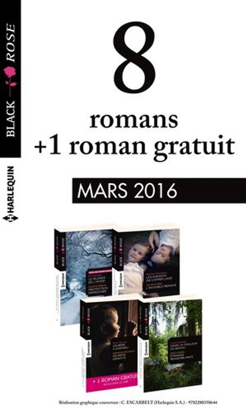 8 romans Black Rose + 1 gratuit (n°377 à 380 - Mars 2016)