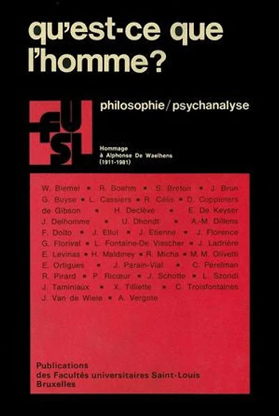 Qu’est-ce que l’homme ?: Philosophie / psychanalyse