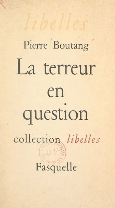 La terreur en question: Lettre à Gabriel Marcel