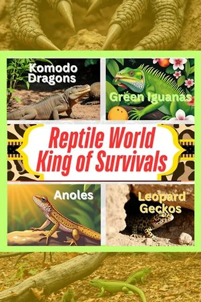 Fun Facts about Komodo Dragons, Green Iguanas, Anoles and Leopard Geckos: A Colorful Educational Book for Curious Kids and Adults