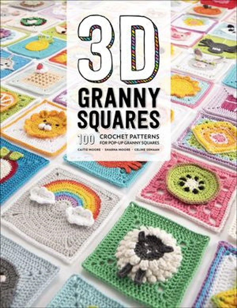 3d Granny Squares: 100 Crochet Patterns For Pop-up Squares