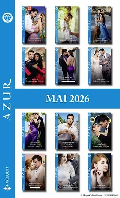 Pack mensuel Azur - 11 romans + 1 titre gratuit (Mai 2026)
