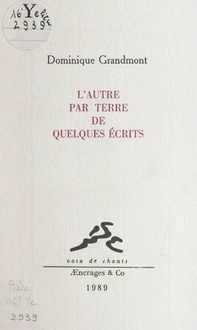 L'autre par terre de quelques écrits