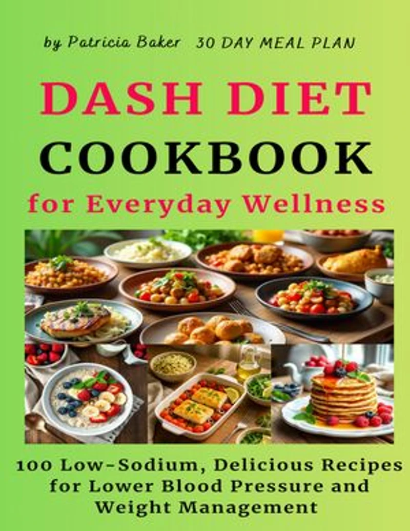 Dash Diet Cookbook For Everyday Wellness: 100 Low-Sodium, Delicious Recipes for Lower Blood Pressure and Weight Management