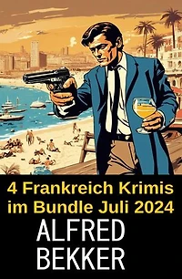 4 Frankreich Krimis im Bundle Juli 2024
