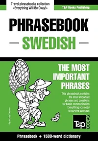 English-Swedish phrasebook and 1500-word dictionary