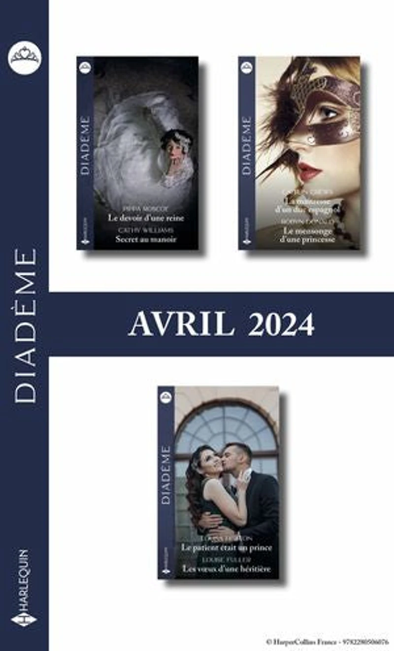 Pack mensuel Diadème - 6 romans (Avril 2024)