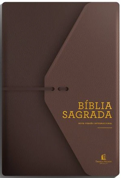 Bíblia NVI, Capa luxo, Marrom Artesanal, Espaço para Anotações