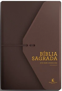 Bíblia NVI, Capa luxo, Marrom Artesanal, Espaço para Anotações